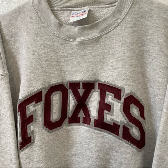 Santee Foxes pullover sweatshirt gray xl - Picture 2 of 4